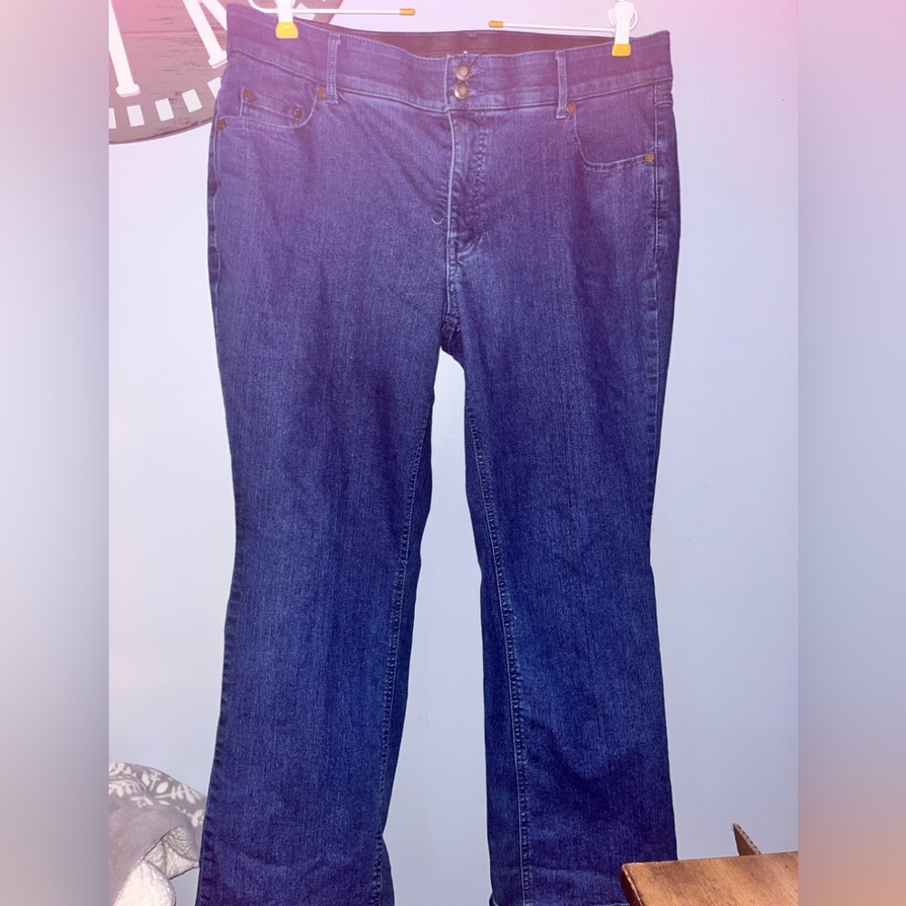 Woman within straight jeans size 16w petite